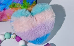 Love Rabbit Fur Plush Pendant  Keychain