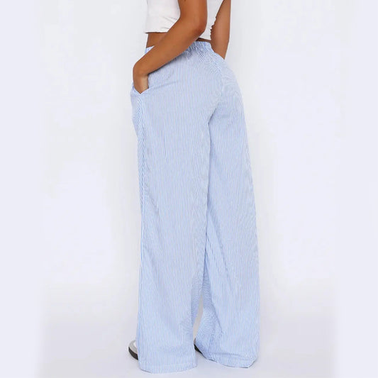 Casual Wide Leg Straight Pants For Women