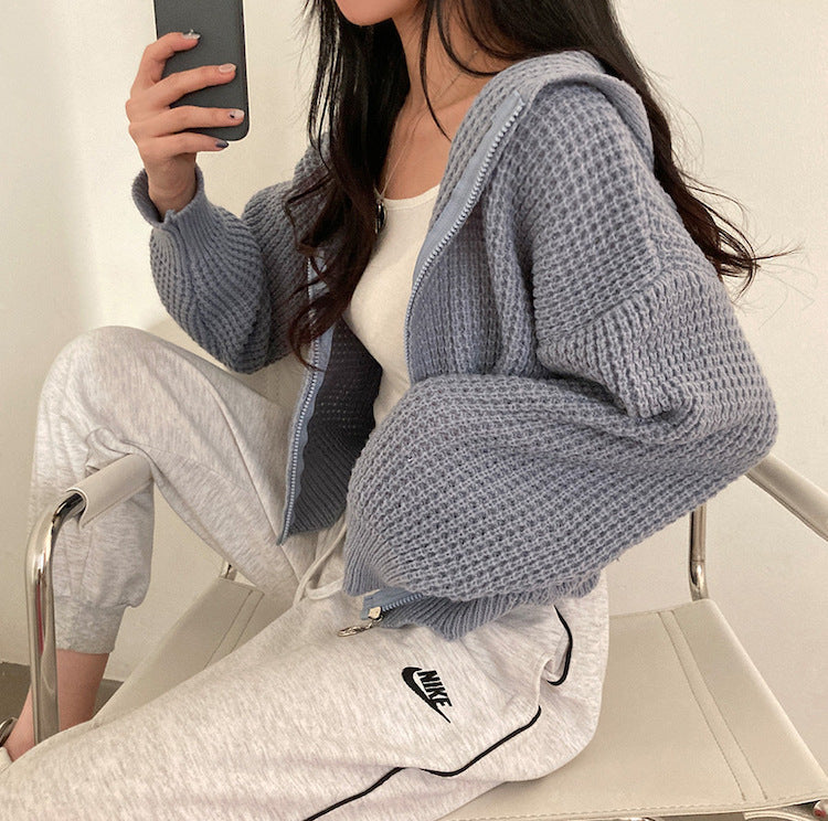Women's Fashion Loose And Lazy Style Knitted Jacket