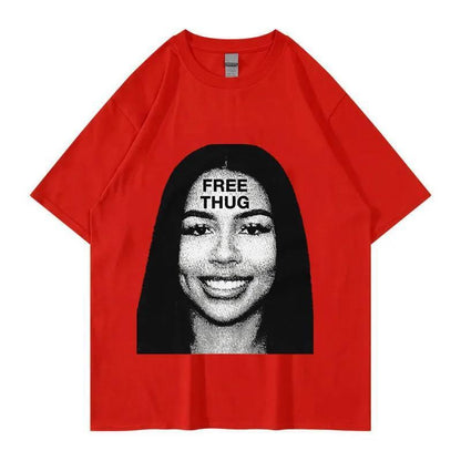 Women's Retro Short Sleeve Top Hip Hop T-shirt