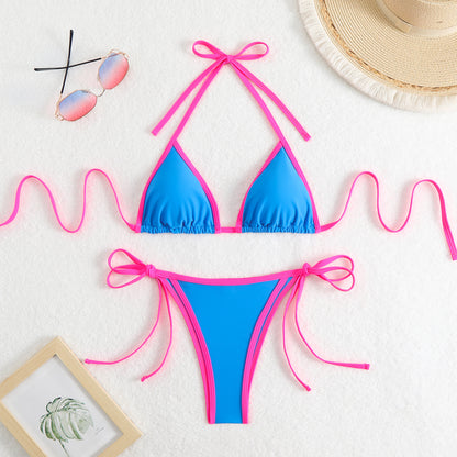 American Sexy Bikini Split Swimsuit