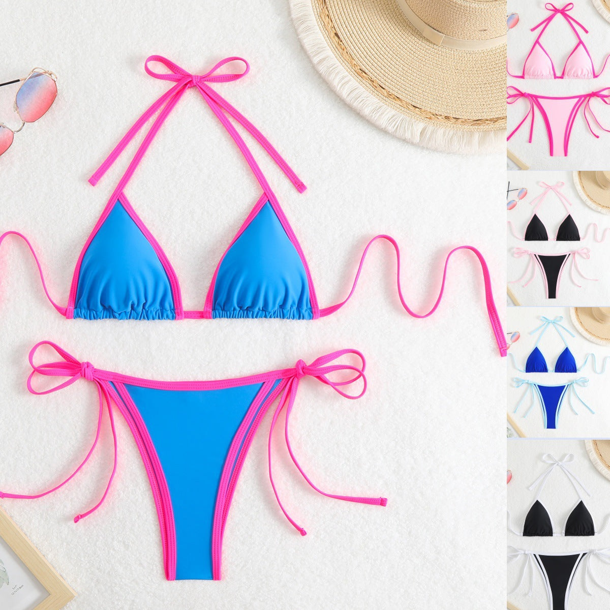 American Sexy Bikini Split Swimsuit