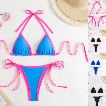 American Sexy Bikini Split Swimsuit
