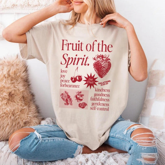 Retro Bible Poem T-shirt For Women