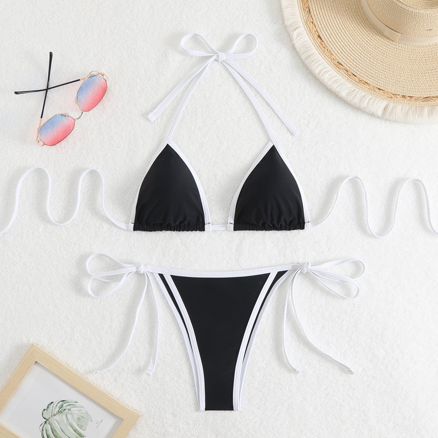 American Sexy Bikini Split Swimsuit