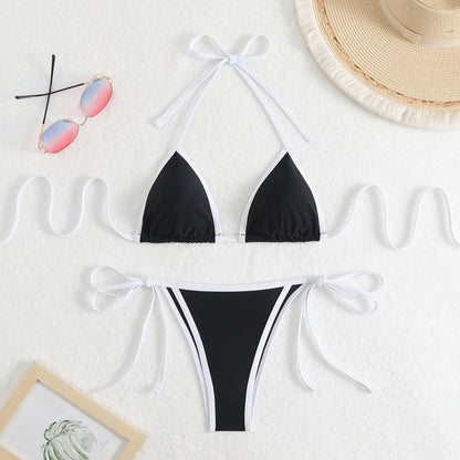 American Sexy Bikini Split Swimsuit