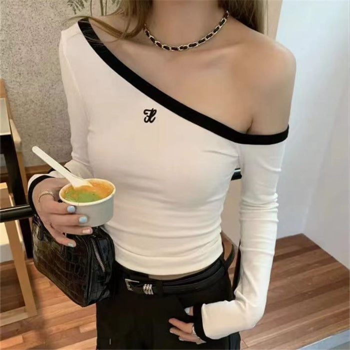 Women's Long-sleeved Off-shoulder Top