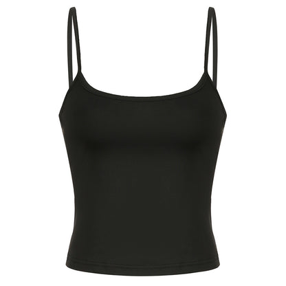 Street Style Off-shoulder Square Collar Vest