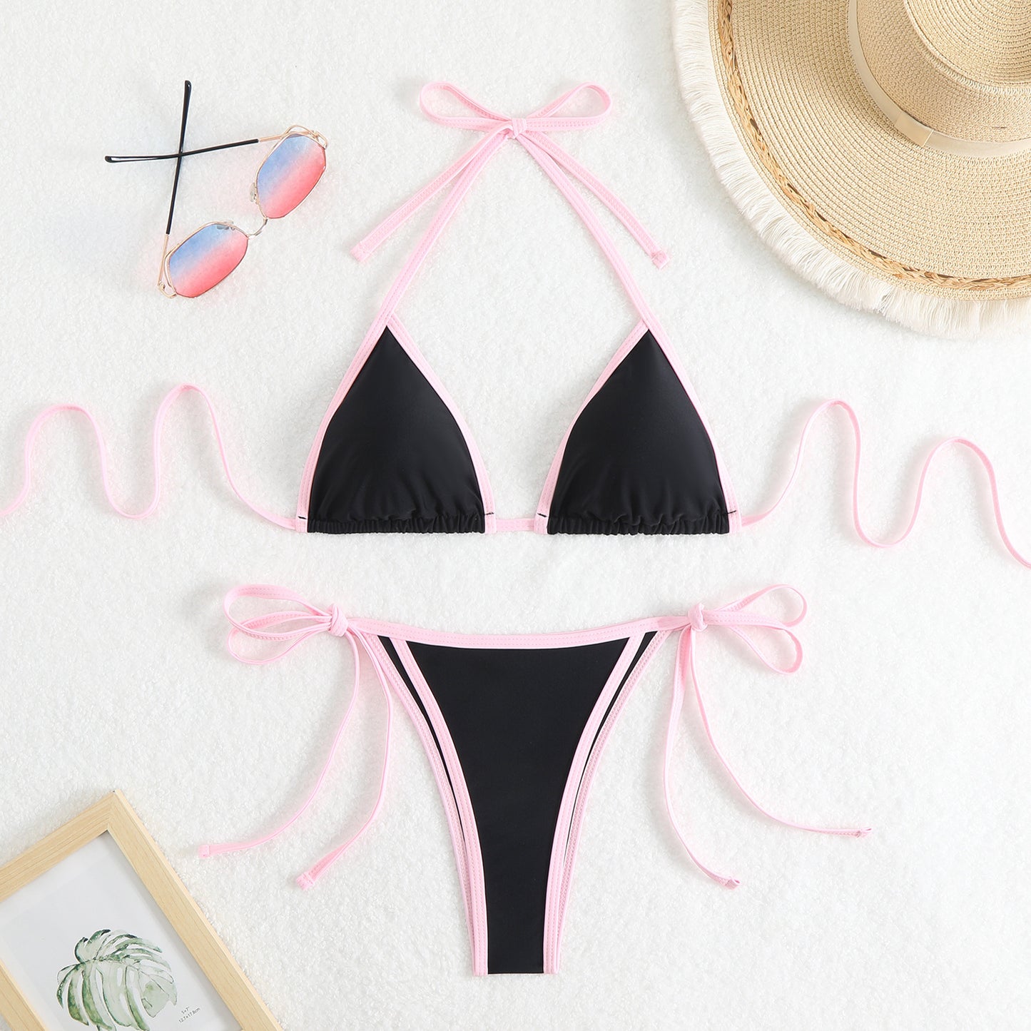 American Sexy Bikini Split Swimsuit