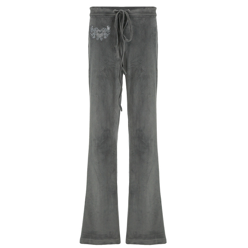 American Velvet Bootleg Pants Slim Fit