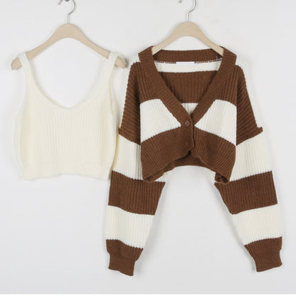 Women's Clothing Knitted Two-piece Sweater