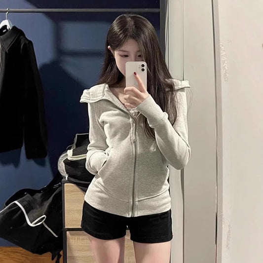 Hooded Zipper Jacket