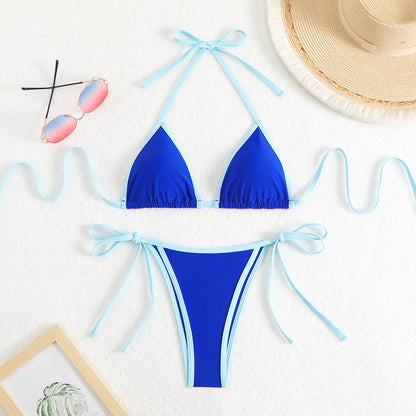 American Sexy Bikini Split Swimsuit