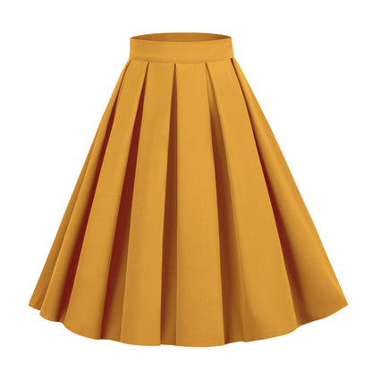 Umbrella Swing Mid-waist Large Swing All-matching Bubble Skirt
