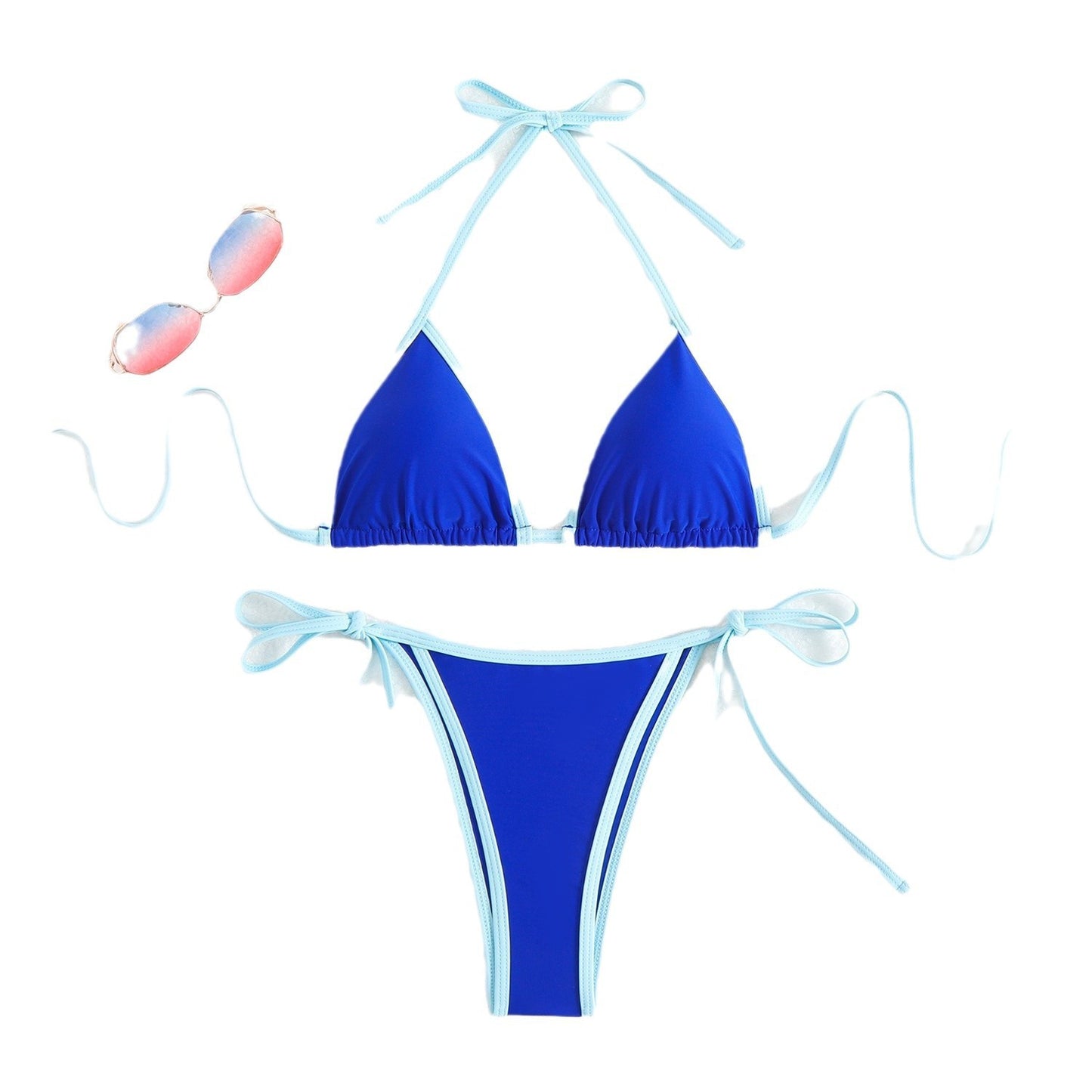 American Sexy Bikini Split Swimsuit