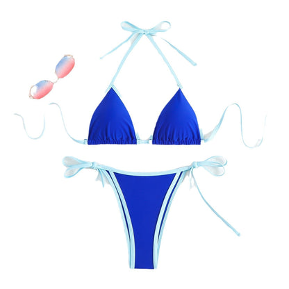 American Sexy Bikini Split Swimsuit