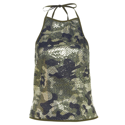 Women's Sexy Hot Girl Camouflage Outer Vest