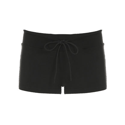 Women's Polyester Tight Sports And Fitness Shorts