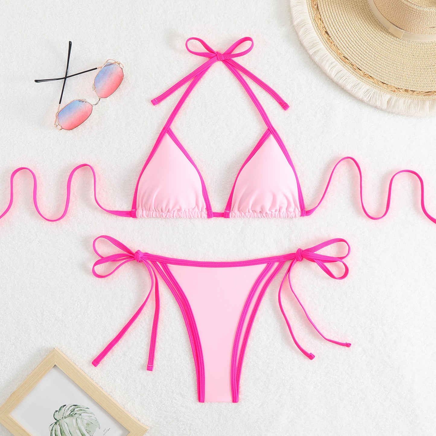 American Sexy Bikini Split Swimsuit