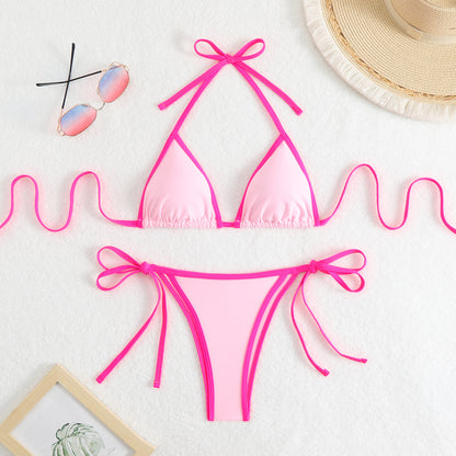 American Sexy Bikini Split Swimsuit