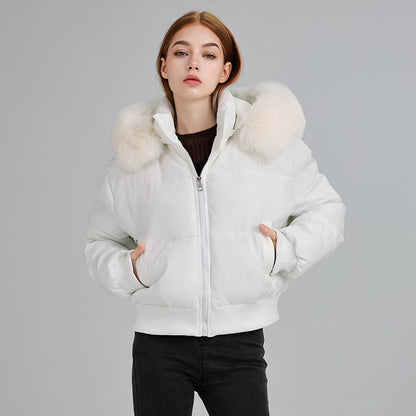 Women's Hooded Fur Collar Cotton-padded Sense