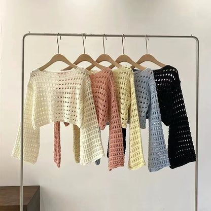 Women's Short Long-sleeved Sweater