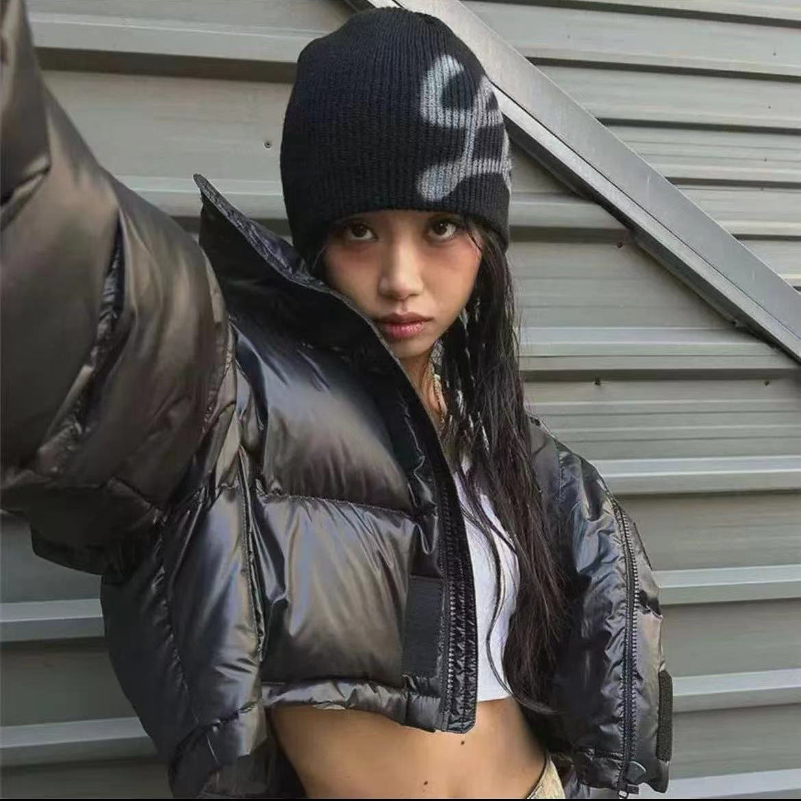 Street Style Letters Pile Heap Cap Beanie Hat Female Autumn And Winter Street