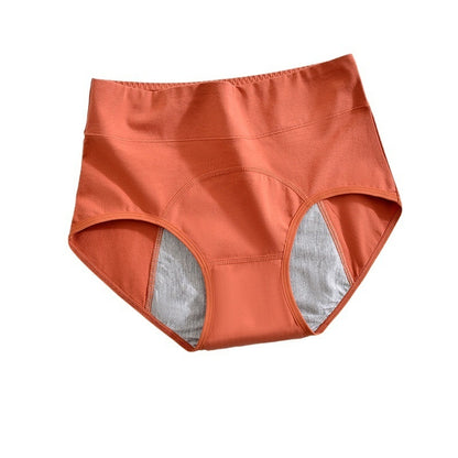 Women's Underwear High Waist Pure Cotton Antibacterial Briefs Lengthened Widened Leak-proof Sanitary Panty