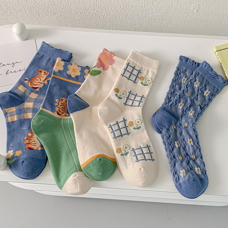 Autumn And Winter  Cute Girls Cotton Thigh-high Socks