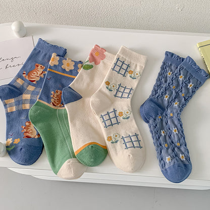 Autumn And Winter  Cute Girls Cotton Thigh-high Socks