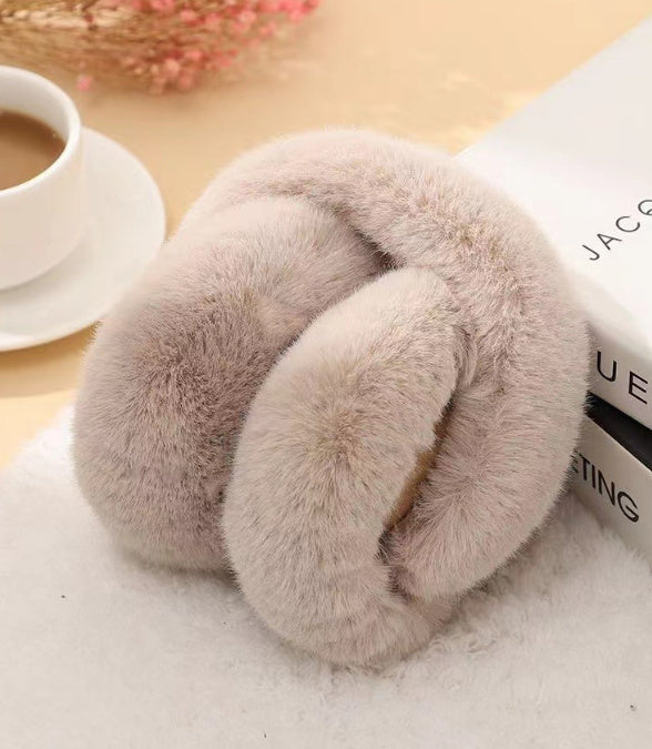 Warm Plush Cold Protection Thickening Earmuffs Foldable Cute Windproof
