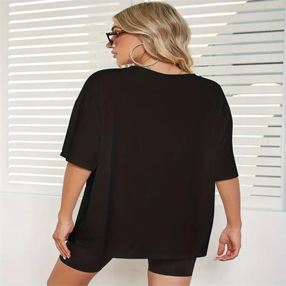 Summer T-shirt Print Fashion Casual Cute Short Sleeve Women's