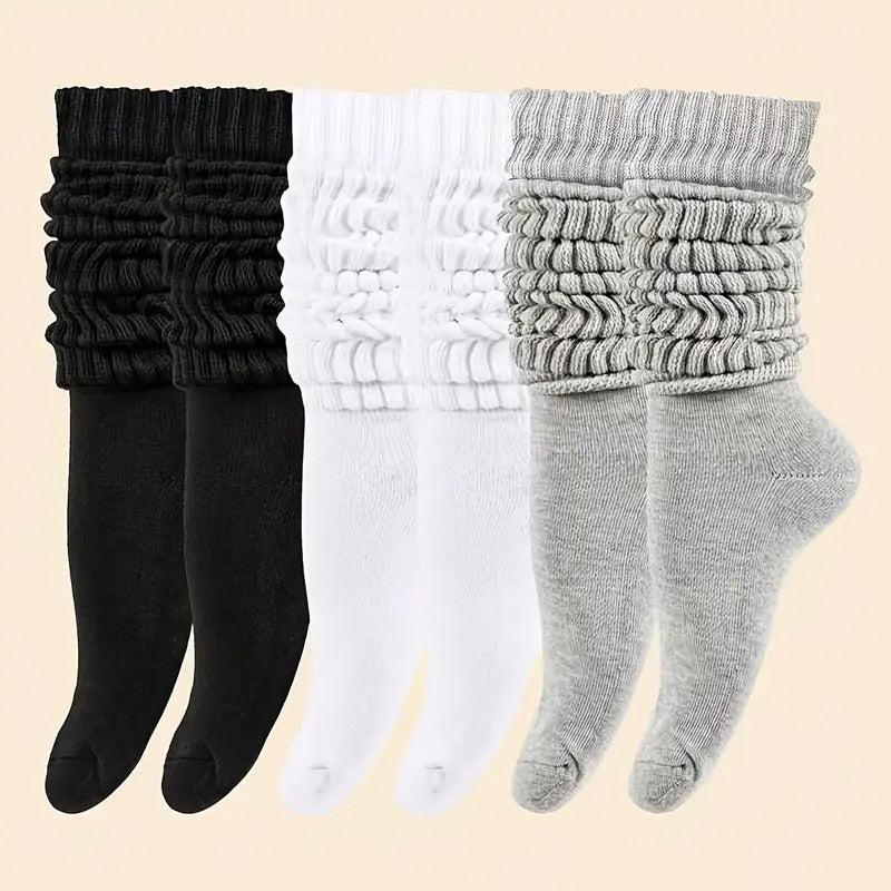 Loose Stockings Pure Color Socks