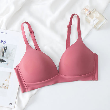 Solid Color Wireless Thin Bra