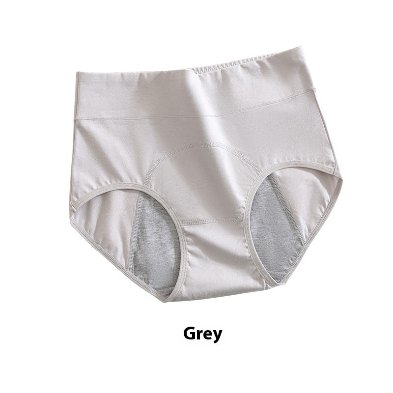 Women's Underwear High Waist Pure Cotton Antibacterial Briefs Lengthened Widened Leak-proof Sanitary Panty