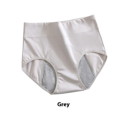 Women's Underwear High Waist Pure Cotton Antibacterial Briefs Lengthened Widened Leak-proof Sanitary Panty