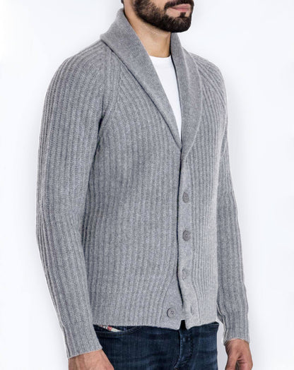 Long Sleeve Cardigan Men Knitted Sweater