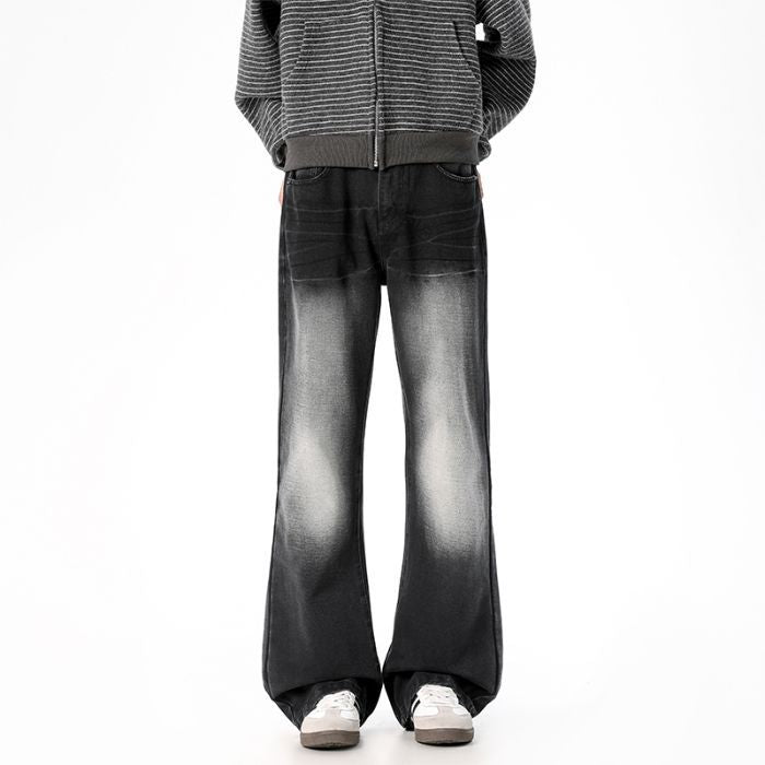 Washed Vintage Loose Straight-leg Pants