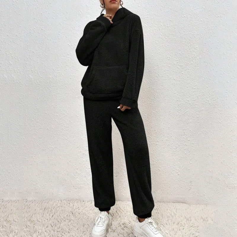 Womens Winter Plush Fashion Set