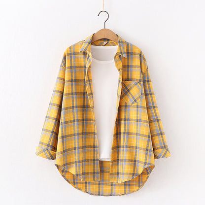 Plaid Women Flannel Casual Shirt