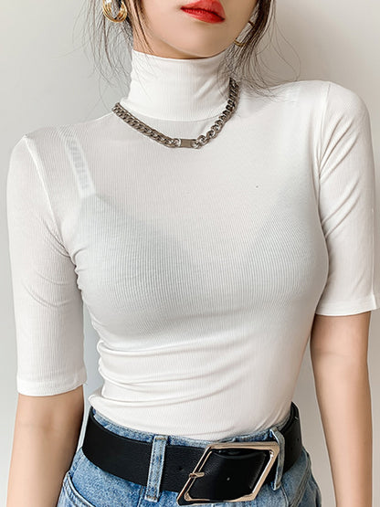 Womens Turtle neck T-shirt