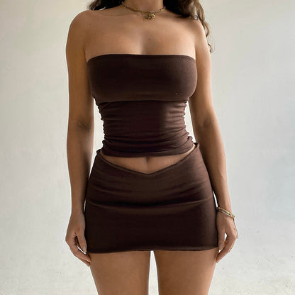 Short Skirt Two-piece Set