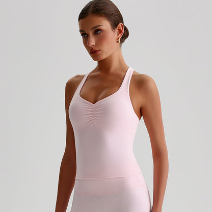 Vest Brushed Quick-drying Outdoor All-matching Running Beauty Back Exercise Underwear