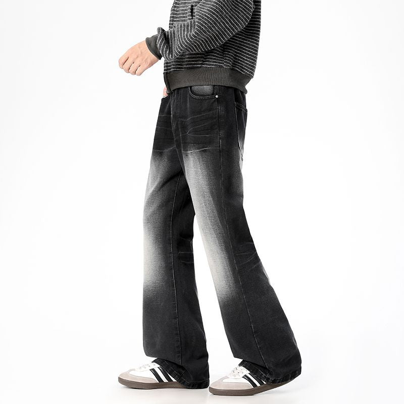 Washed Vintage Loose Straight-leg Pants