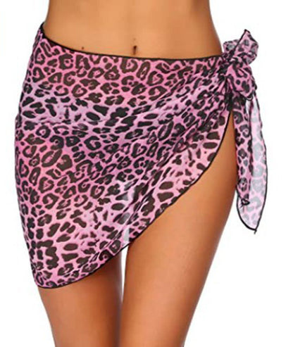 Women's Short Swimsuit Blouse Triangle Scarf
