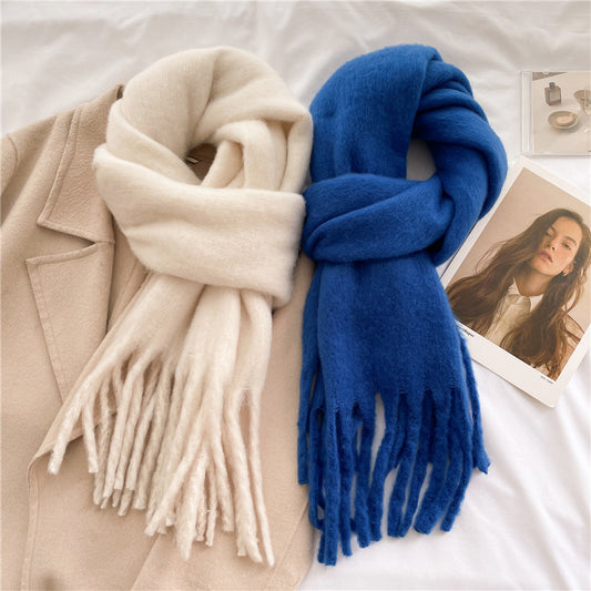Mohair Pure Color Scarf