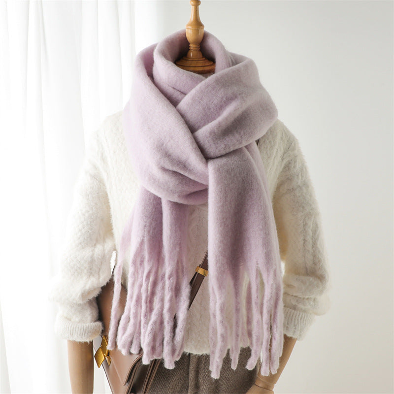 Mohair Pure Color Scarf