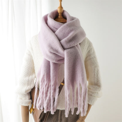 Mohair Pure Color Scarf