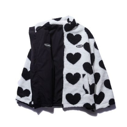 Autumn And Winter Love Lamb Plush Coat Men And Women