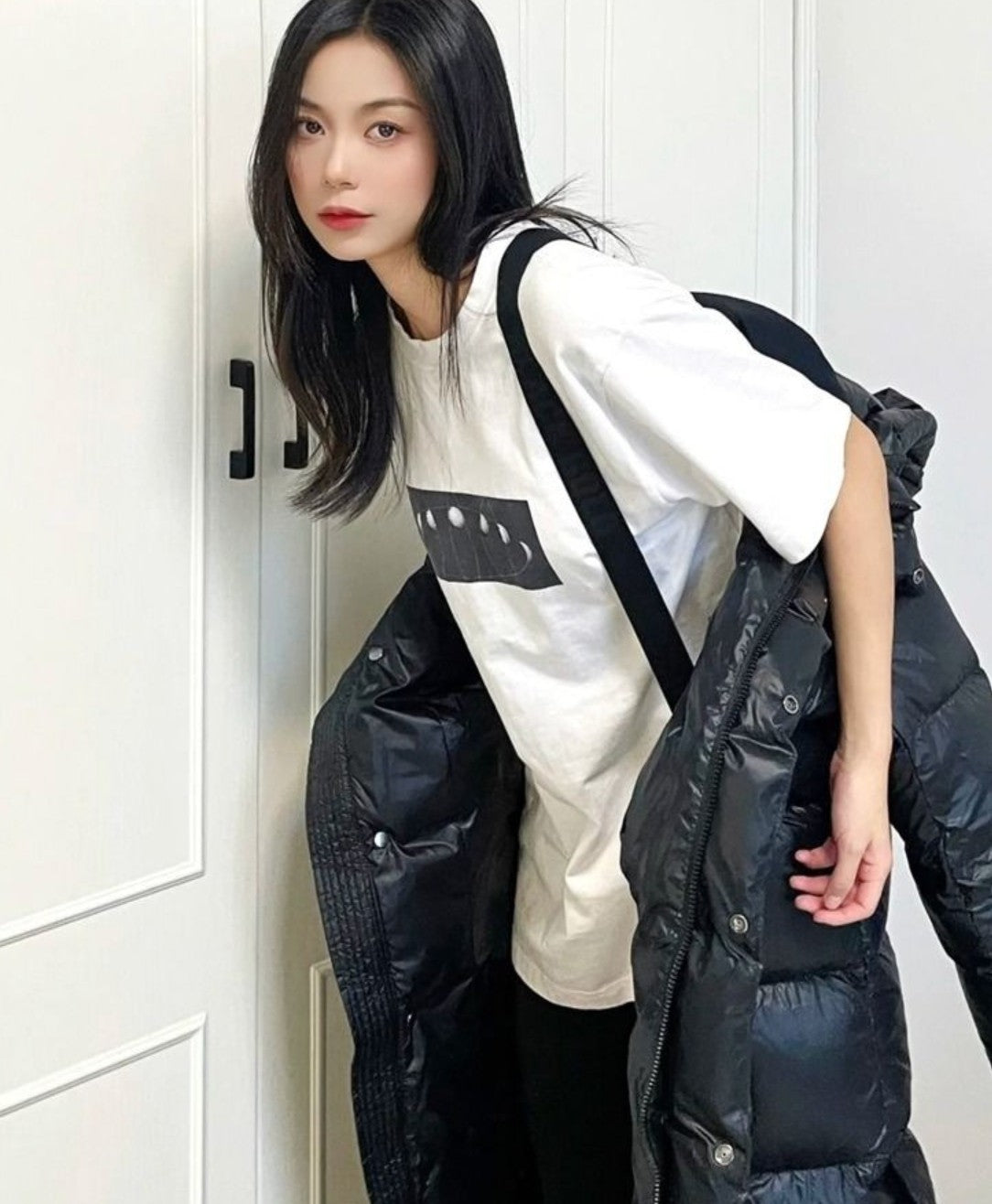 Womens Elegant Hooded Windproof Overknee Thickened Warm Jacket